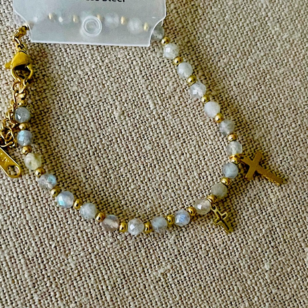 Golden stainless steel bracelet
